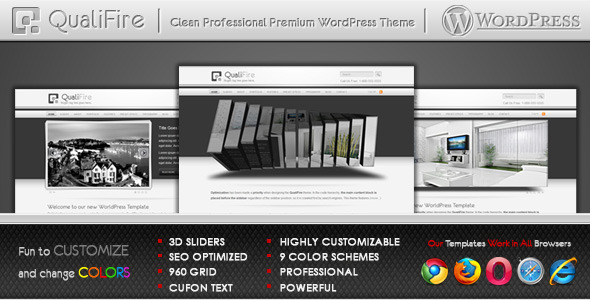 QualiFire WordPress Theme - Business Corporate