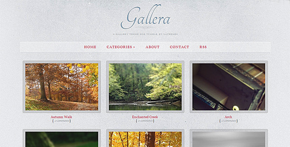 Gallera - Photo Gallery/Portfolio Theme for Tumblr - Portfolio Tumblr