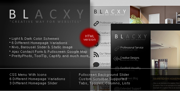 Blacxy Premium Clean-Modern HTML/CSS Template - Business Corporate