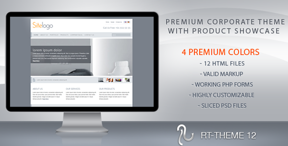 RT-Theme 12 / Business Theme with Product Showcase - Business Corporate