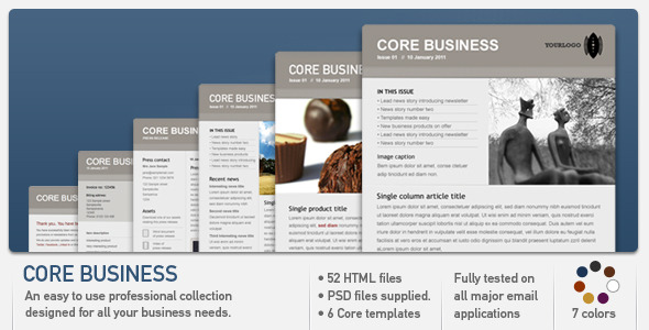 Core Business - Newsletters Email Templates