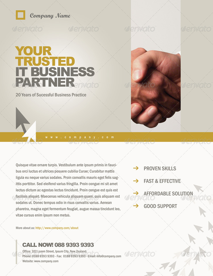Corporate Style Flyer Magazine Ads Template