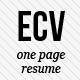 eCV - a clean, usable resume HTML template - ThemeForest Item for Sale