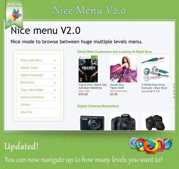 Nice Menu V1.0 - CodeCanyon Item for Sale