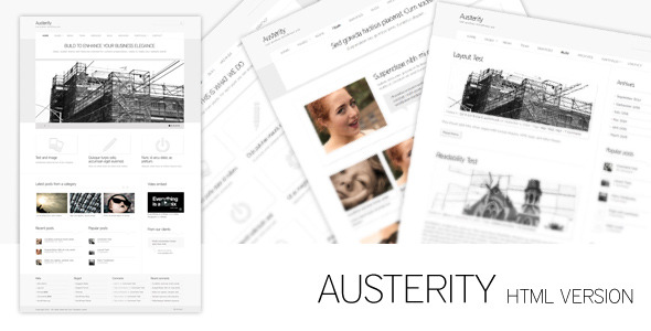 Austerity - HTML Version - Creative Site Templates