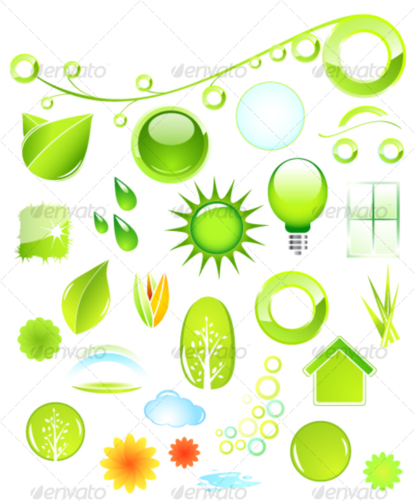 For Sale Sign Icon. Set of environmental icons