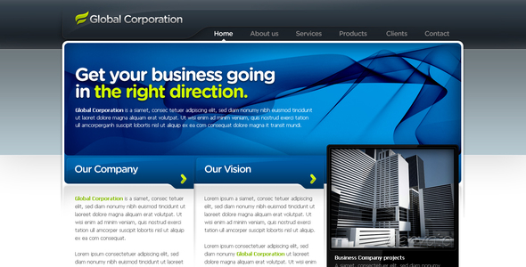 Business Template #07 - Corporate PSD Templates