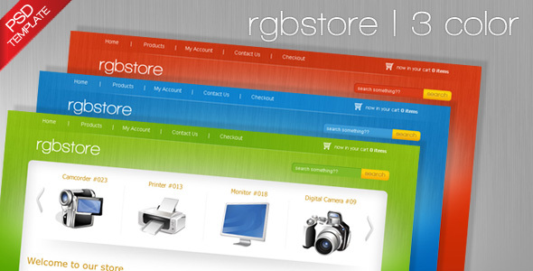 RGBStore - Ecommerce PSD Template - Shopping Retail