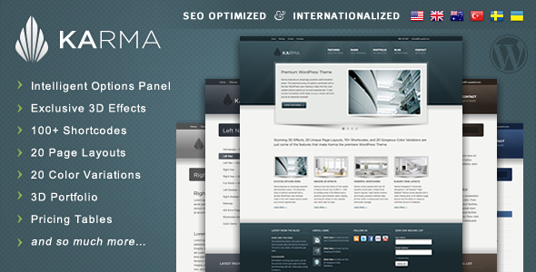 Karma - Clean and Modern WordPress Theme - ThemeForest Item for Sale
