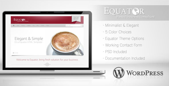 Equator - Minimalist Business Wordpress Theme 5 - Corporate WordPress