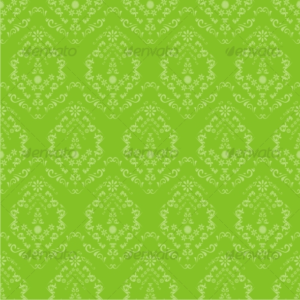 background patterns green. Seamless green floral