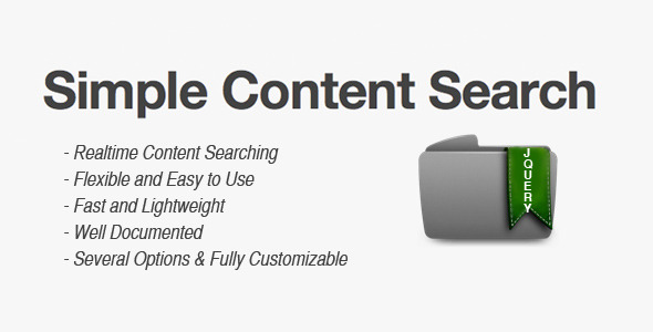Simple Content Search - CodeCanyon Item for Sale