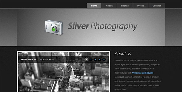Silver Photography | Photo Template - Photography Creative