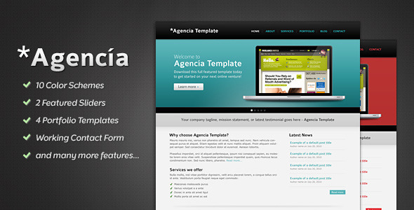 Agencia - 10 in 1 Portfolio and Business Template - Portfolio Creative