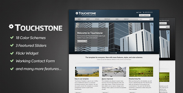 Touchstone - Corporate & Portfolio Template - Business Corporate