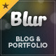 Blur - Portfolio and Blog Template - ThemeForest Item for Sale