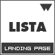 Lista Landing Page - ThemeForest Item for Sale