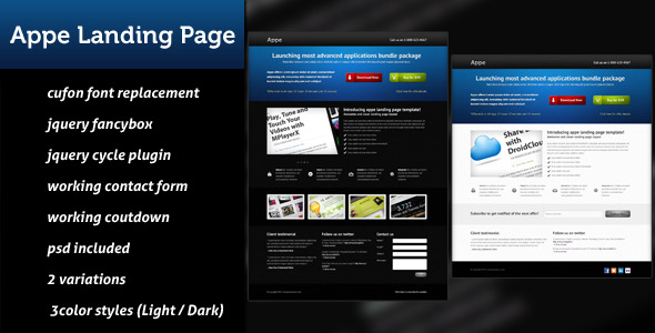Appe Landing Page - Marketing Corporate