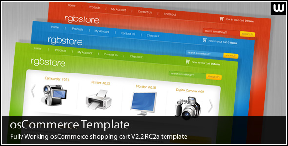RGBStore - osCommerce Shopping Cart Template