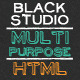 The Multi Purpose Black Studio HTML - ThemeForest Item for Sale