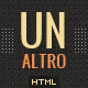 Un Altro | Modern Responsive HTML Template - ThemeForest Item for Sale