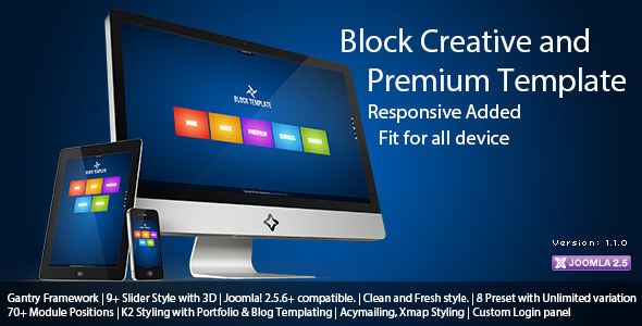Block Creative and Premium Joomla Template - Joomla CMS Themes
