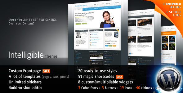 Intelligible Business 20-in-1 WP Theme - Corporate WordPress