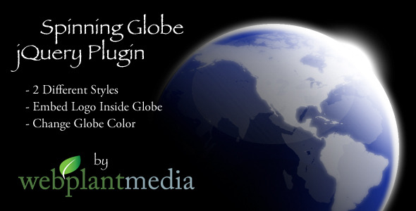 Spinning Globe jQuery Plugin - CodeCanyon Item for Sale