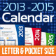 2013, 2014 and 2015 Calendar Template