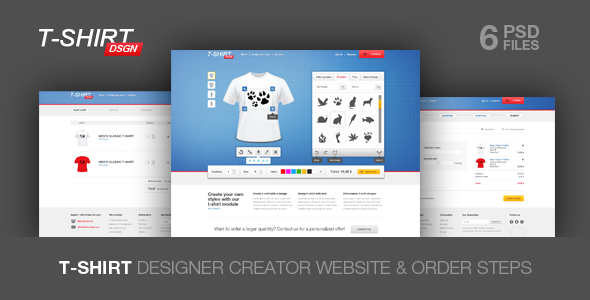 T Shirt Designer Creator and Shop Module - Fashion Retail