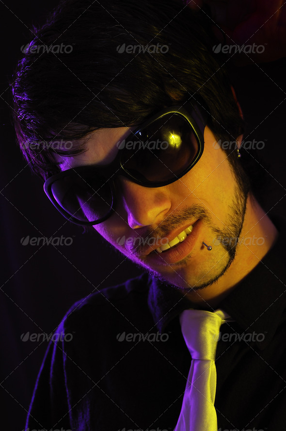Male fashion sunglasses