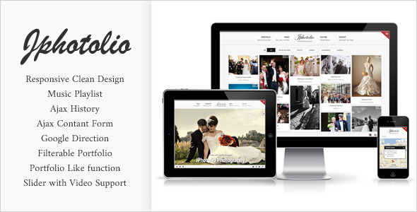 JPhotolio: Responsive Wedding Photography Template - Photography Creative