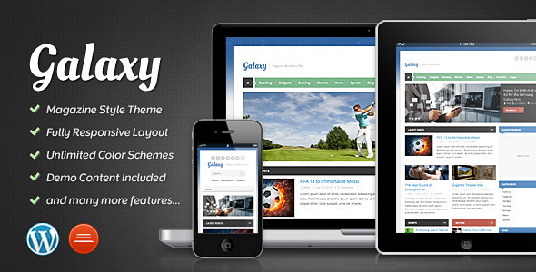 Galaxy - Responsive Magazine Theme - Blog / Magazine WordPress