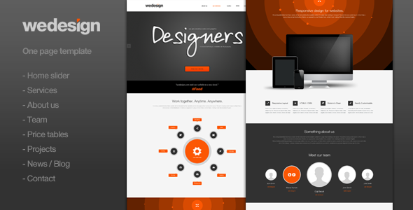 We Design - One page portfolio - Portfolio Creative