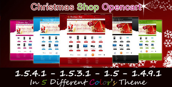 Christmas Shop Opencart Template - Shopping OpenCart