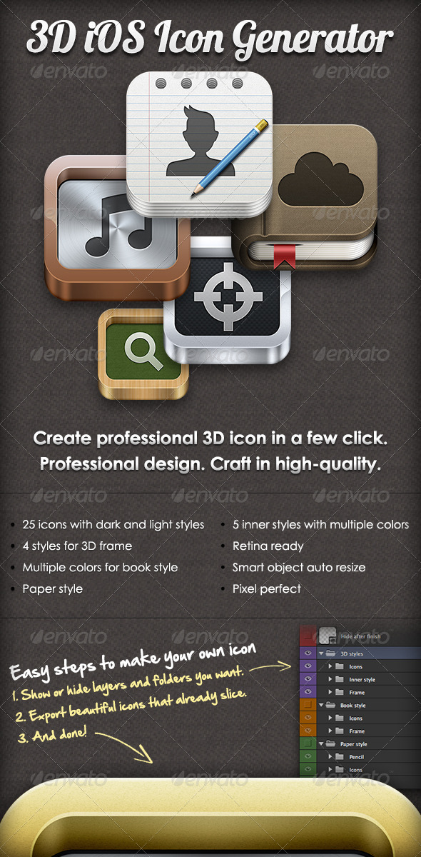 3D iOS Icon Generator
