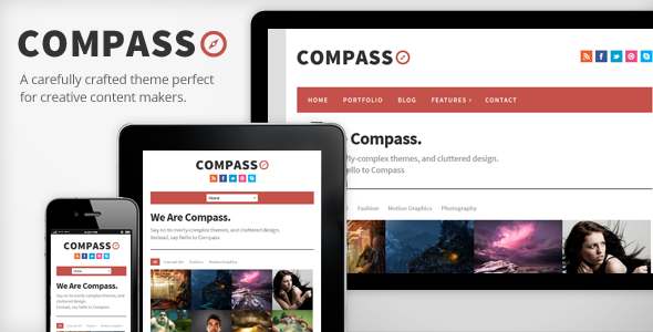 Compass - Responsive WordPress Theme - Portfolio Creative