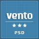 Vento - Single Page Portfolio PSD Layout - ThemeForest Item for Sale