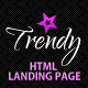 TrendyApp - HTML5/CSS3 App Showcase Landing Page - ThemeForest Item for Sale