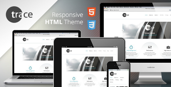 trace - Responsive HTML Template - Corporate Site Templates