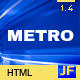 METRO - Responsive Under Construction Template - ThemeForest Item for Sale