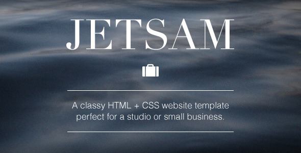 Jetsam HTML + CSS Website Template - ThemeForest Item for Sale