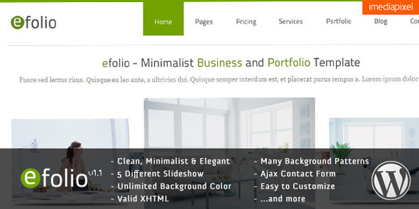 efolio - Business and Portfolio Wordpress Theme - Business Corporate