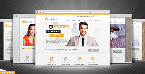123Theme Business & eCommerce Wordpress Theme - Business Corporate