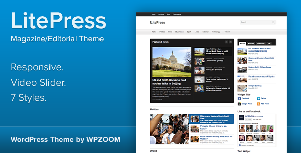 LitePress - Responsive Magazine WordPress Theme - Blog / Magazine WordPress