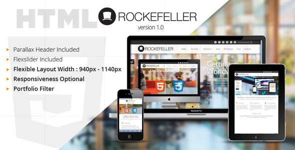 Rockefeller - Flexible & Multipurpose HTML - Corporate Site Templates