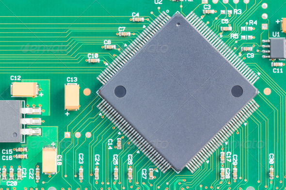Surface mount technology (SMT) microchip