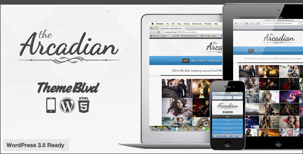 The Arcadian Responsive WordPress Theme - Portfolio Creative