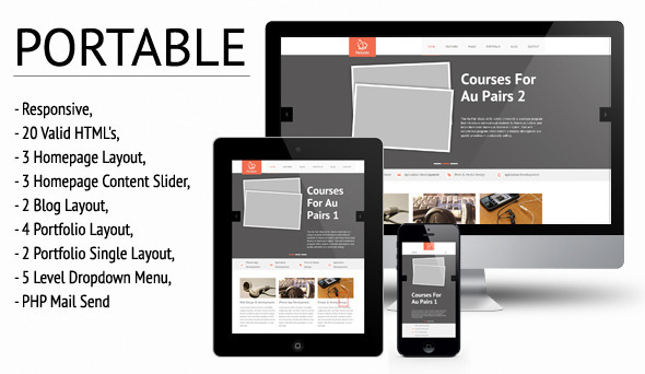 Portable - Responsive HTML/CSS Template - Creative Site Templates