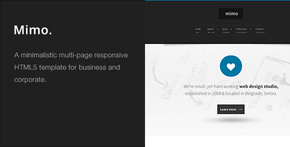 Mimo - Multi-Page Responsive HTML5 Template
